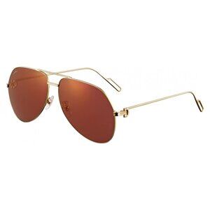NEW CARTIER SUNGLASSES GOLD MEN EYEWEAR CARTIER CT0110S 009